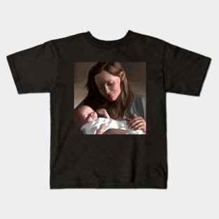 A mother and her baby Kids T-Shirt